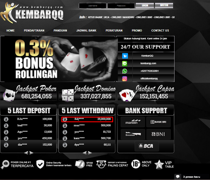 JACKPOT BERMAIN BANDAR Q DI KEMBARQQ