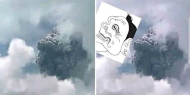 Viral Penampakan Awan Erupsi Merapi