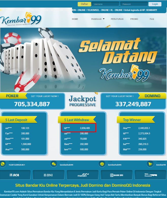 JACKPOT DOMINO99 DI KEMBARPRO99